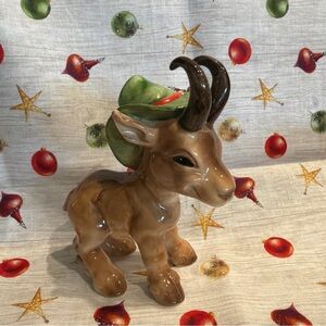 GOAT a Ceramic Figurine - Brown